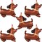 5Pcs Dachshund Dog Birthday Balloons – Puppy-Shaped Foil Mylar Balloons for Pet, Puppy, Dog, and “Let’s Pawty” Themed Party Decorations (Dachshund Shaped)